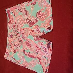 Lilly Pulitzer Casual Short, Size 16, Color Pink & Blue